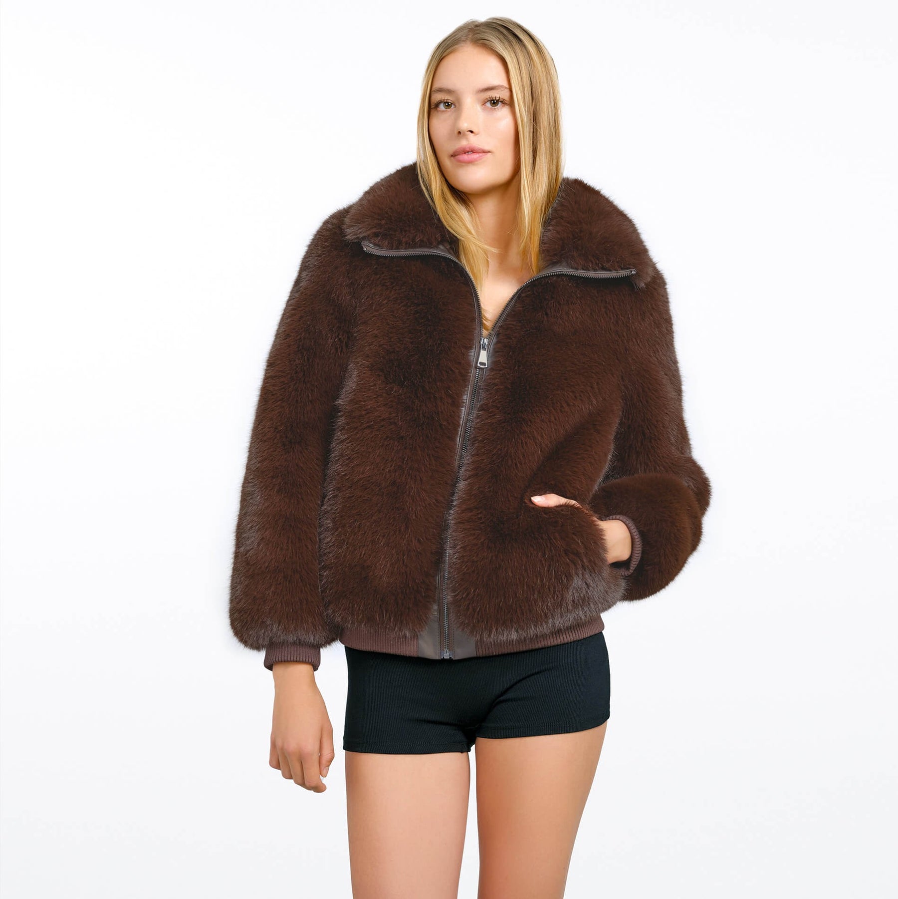 FAUX FUR BOMBERJACKET CHIARA