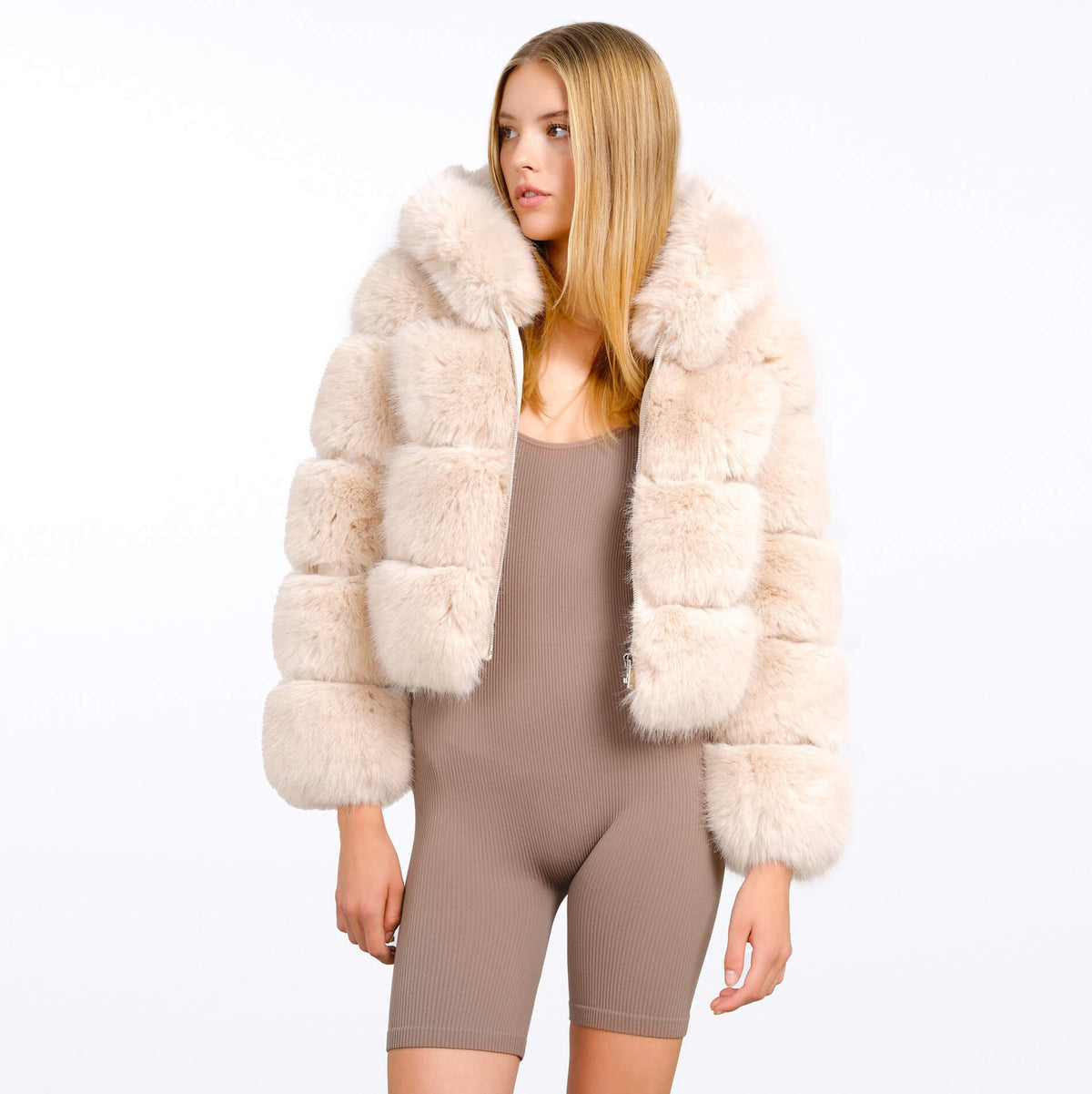 VEGAN FUR JACKET GIA