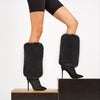 LEGWARMERS AUS KUNSTFELL