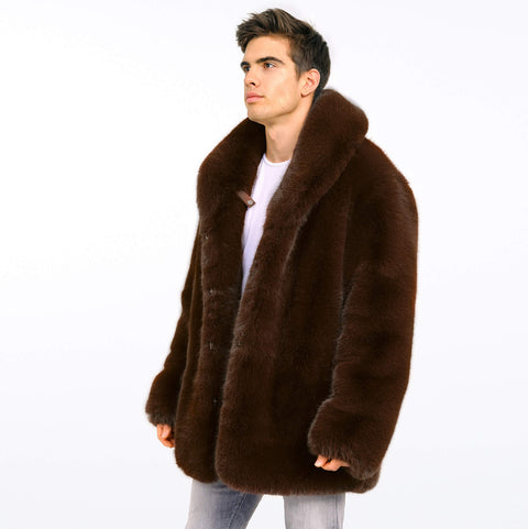 MENS FAUX FUR COAT ASTRA