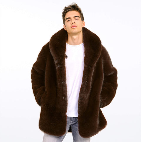 MENS FAUX FUR COAT ASTRA