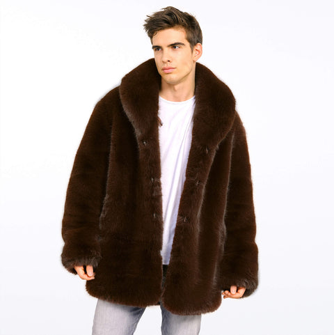 MENS FAUX FUR COAT ASTRA