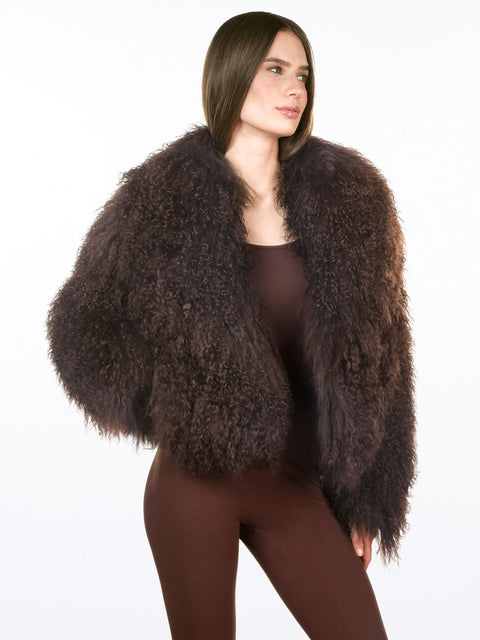 Luxury fake fur jacket ZINA