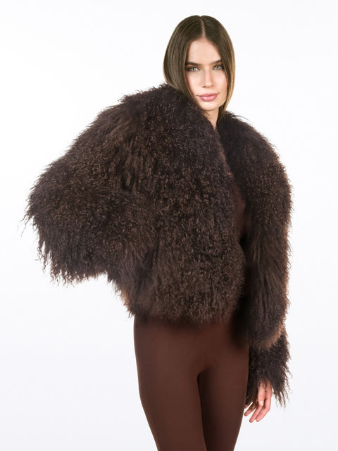 Luxury fake fur jacket ZINA