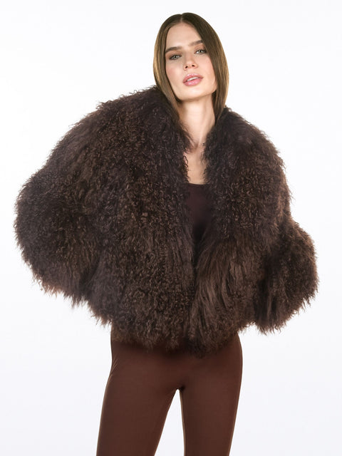 Luxury fake fur jacket ZINA