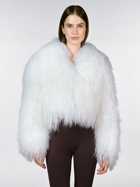 Luxury fake fur jacket ZINA