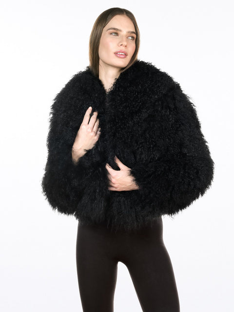 Luxury fake fur jacket ZINA
