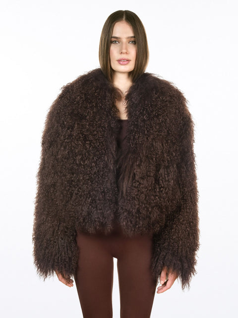 Luxury fake fur jacket ZINA