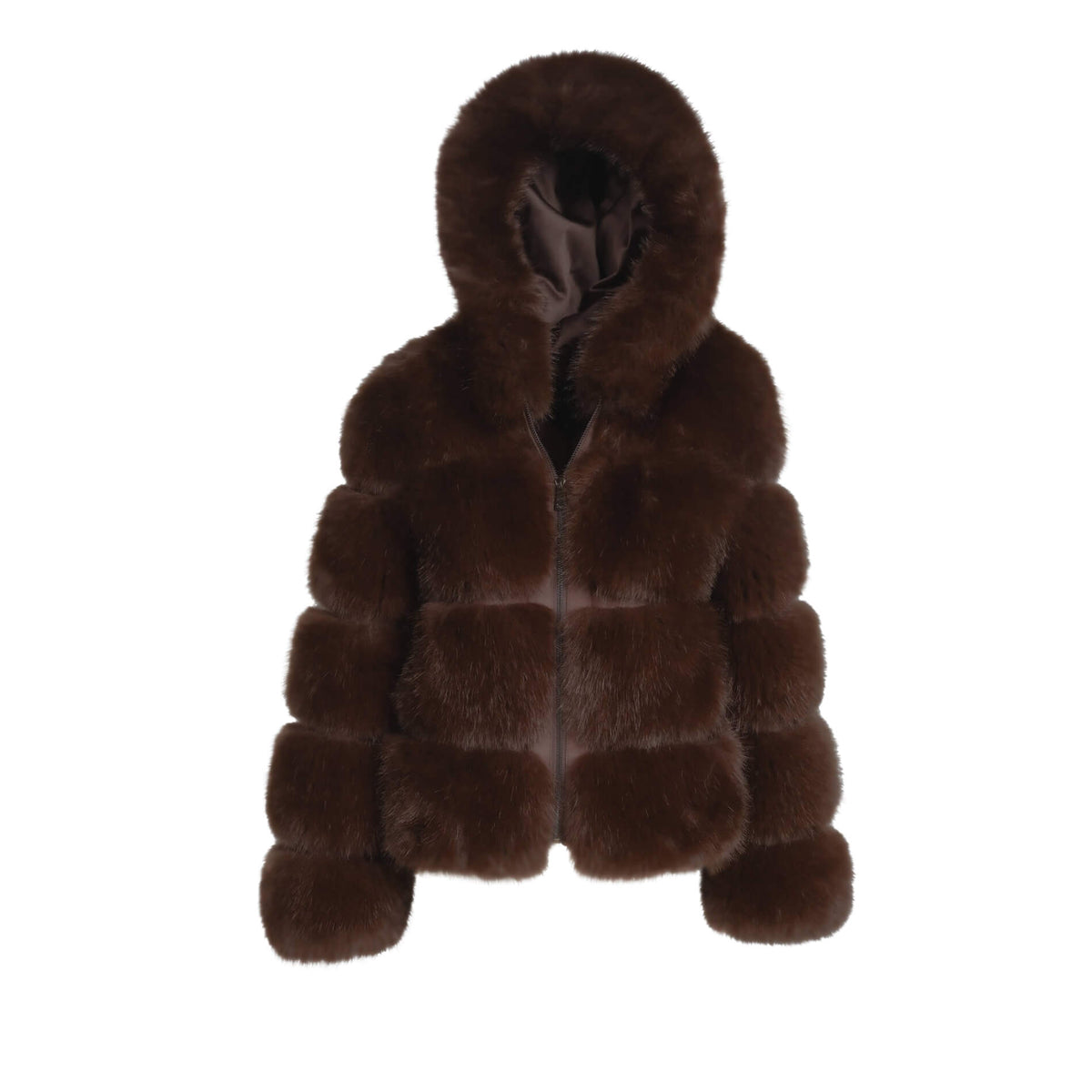 BRAUNE FELLJACKE GIA