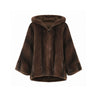 Nerzlook Poncho mit Kapuze JOLIE