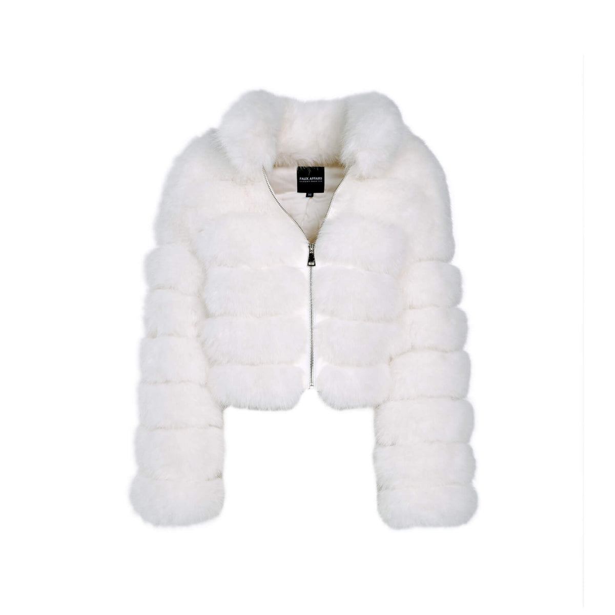 White Faux Fur Jacket KATE