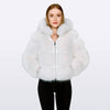 White fauxfurjacket GIA