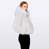 WEISSE FAUX FUR JACKE GIA