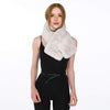 WHITE FAUX FUR SCARF