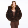 BRAUNE FELLJACKE GIA