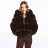 BRAUNE FELLJACKE GIA