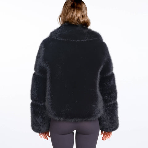 SCHWARZE FELLJACKE ARIA