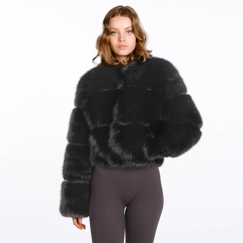 LUXUS FELLJACKE ZINA