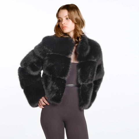 LUXUS FELLJACKE ZINA