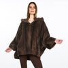 Nerzlook Poncho mit Kapuze JOLIE