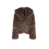 Furjacket with Lapel Collar COSIA