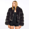 FAUX FUR CROPPED JACKET "ALESSA"