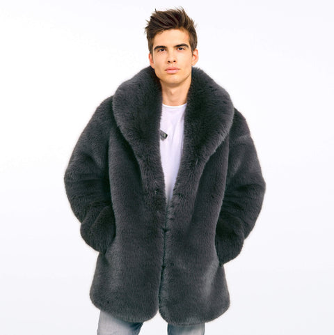 MEN'S FAUX FUR COAT ASTRA